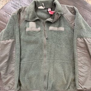 Military fleece jacket
